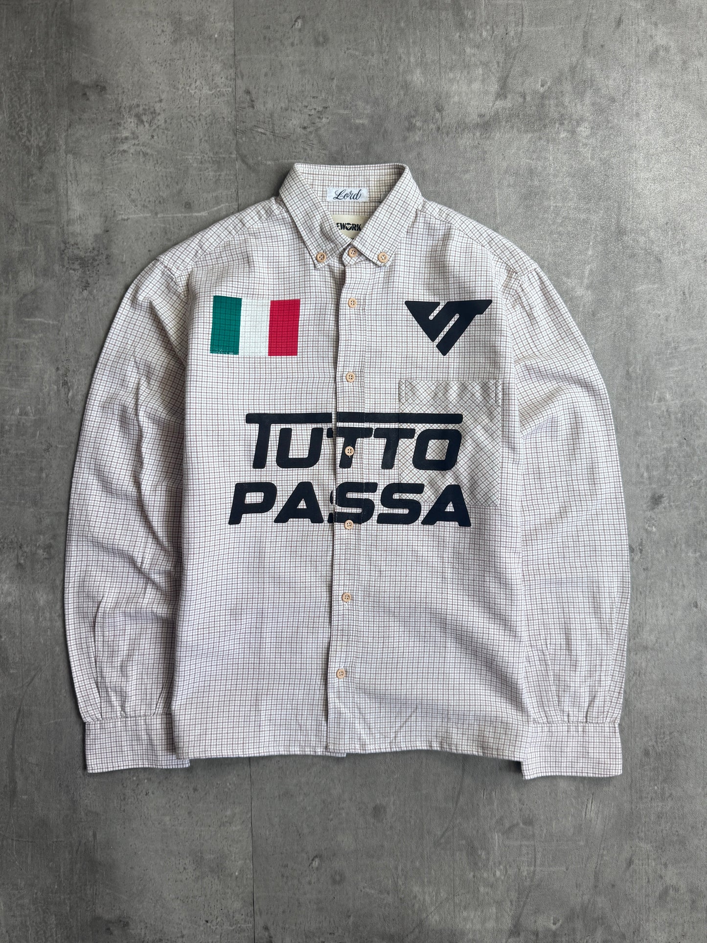 VT Rework : Tutto Passa Brown Check L/S Shirt