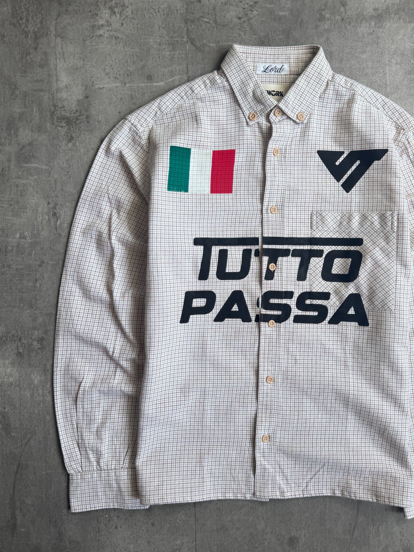 VT Rework : Tutto Passa Brown Check L/S Shirt