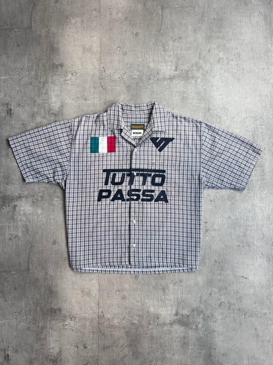VT Rework : Tutto Passa Navy Check Reworked Shirt