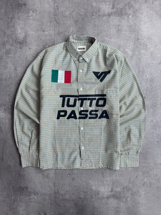 VT Rework : Tutto Passa Green Check L/S Shirt