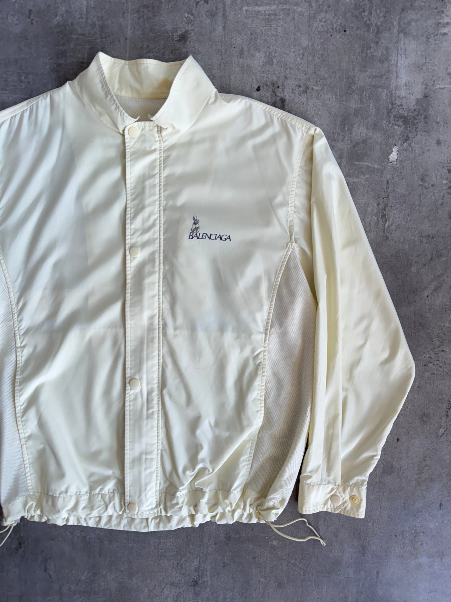 Balenciaga Golf Lightweight Cream Bomber Jacket | Large, Multicoloured