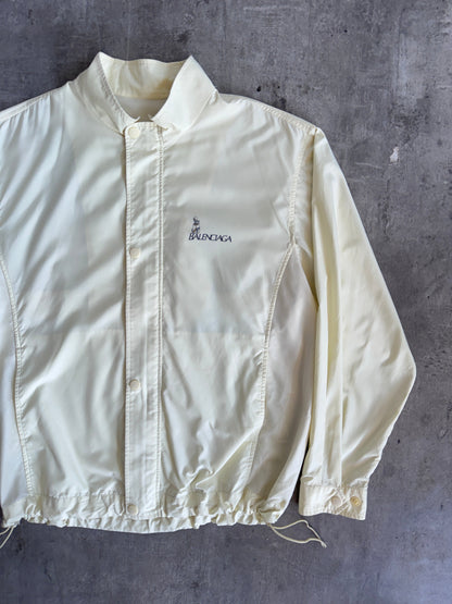 Balenciaga Golf Lightweight Cream Bomber Jacket | Large, Multicoloured