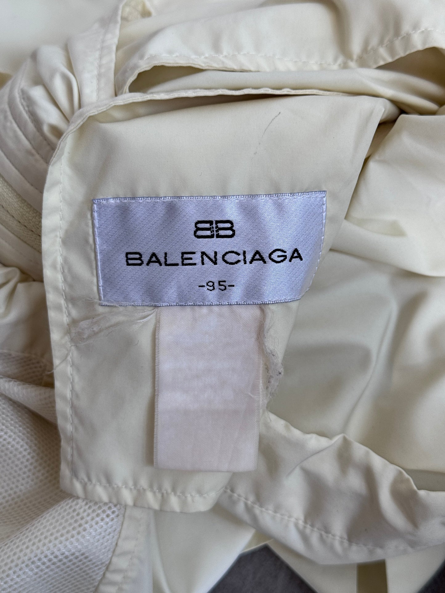 Balenciaga Golf Lightweight Cream Bomber Jacket | Large, Multicoloured