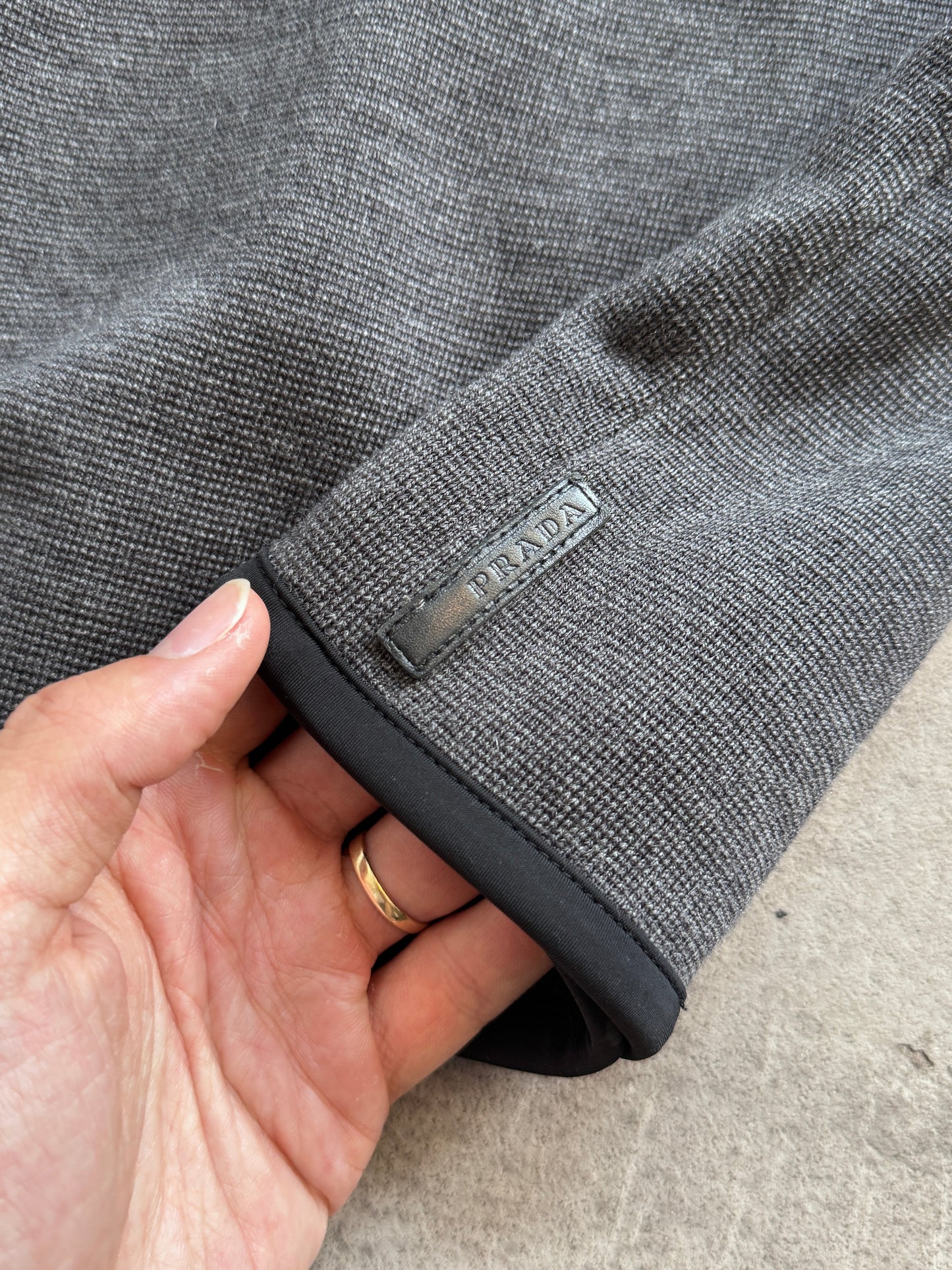 Prada Knitted Technical Hooded Zipper | Extra Small, Multicoloured