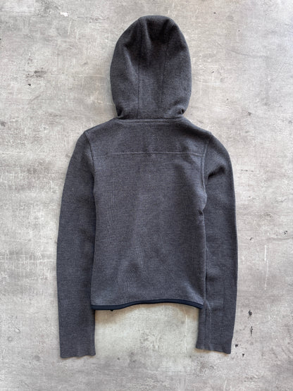 Prada Knitted Technical Hooded Zipper | Extra Small, Multicoloured