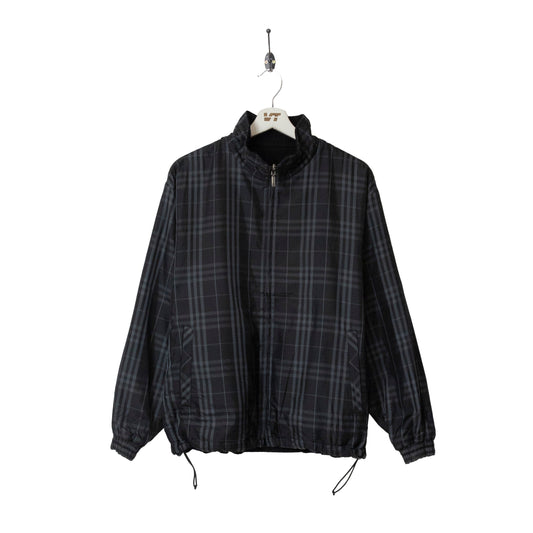 Burberry Golf Nova Check Reversible Fleece Harrington