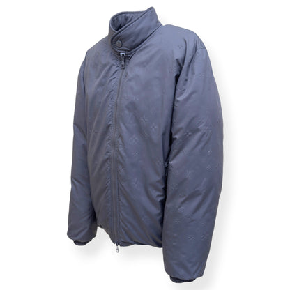 LOUIS VUITTON REVERSIBLE MONOGRAM DOWN BLOUSON LIGHT GREY SIZE 54 / XL | XL, Grey