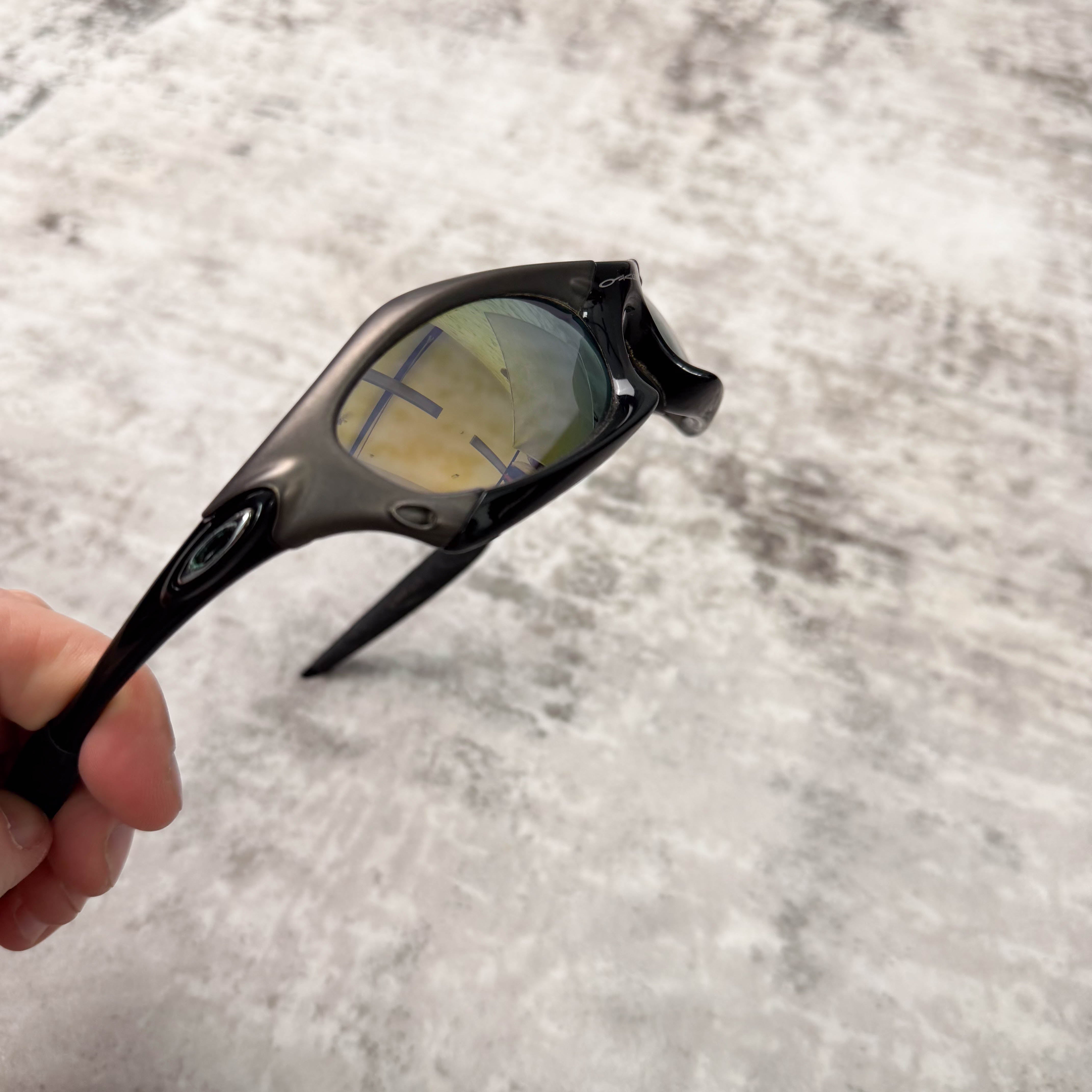 Vintage Oakley Splice Gunmetal Grey Sunglasses – Known Source