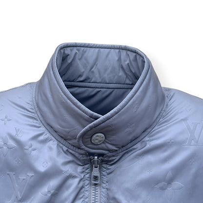 LOUIS VUITTON REVERSIBLE MONOGRAM DOWN BLOUSON LIGHT GREY SIZE 54 / XL | XL, Grey