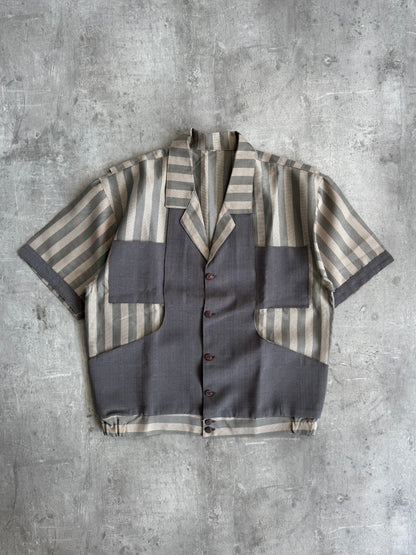 1980s Paco Rabanne Layered Stripe Shirt