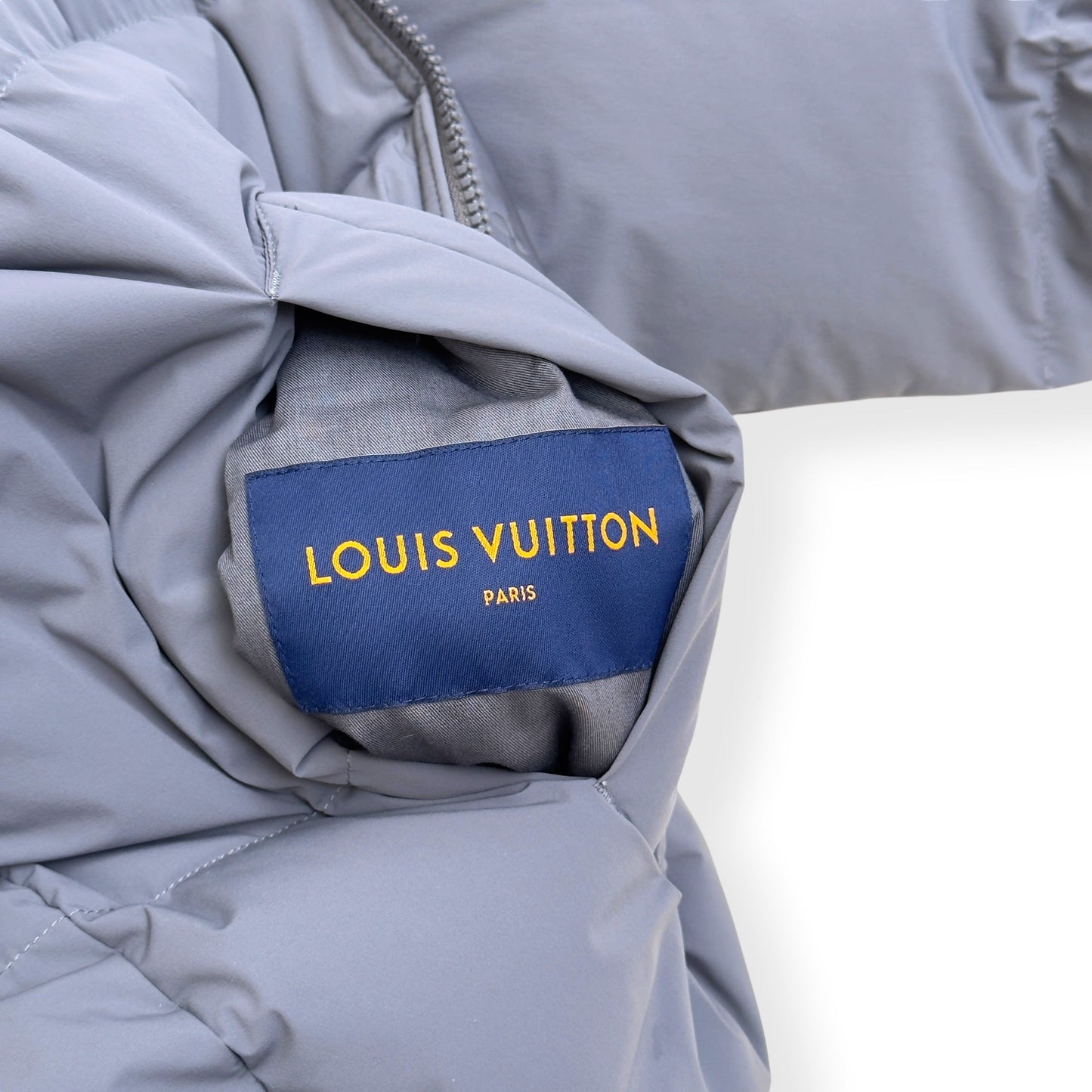 LOUIS VUITTON REVERSIBLE MONOGRAM DOWN BLOUSON LIGHT GREY SIZE 54 / XL | XL, Grey