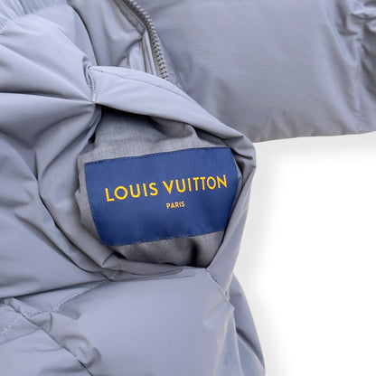 LOUIS VUITTON REVERSIBLE MONOGRAM DOWN BLOUSON LIGHT GREY SIZE 54 / XL | XL, Grey