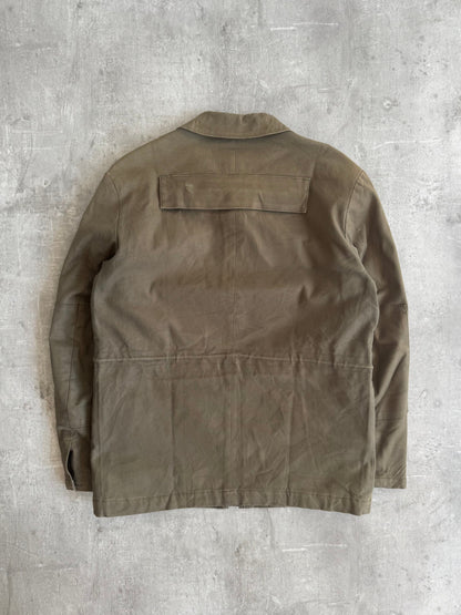 Katharine Hamnett Khaki Multi Zip Harrington Jacket