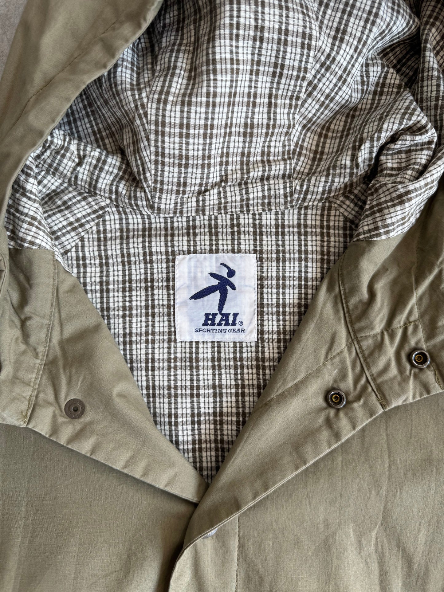 Issey Miyake Hai Sporting Gear Khaki Hooded Parka Jacket