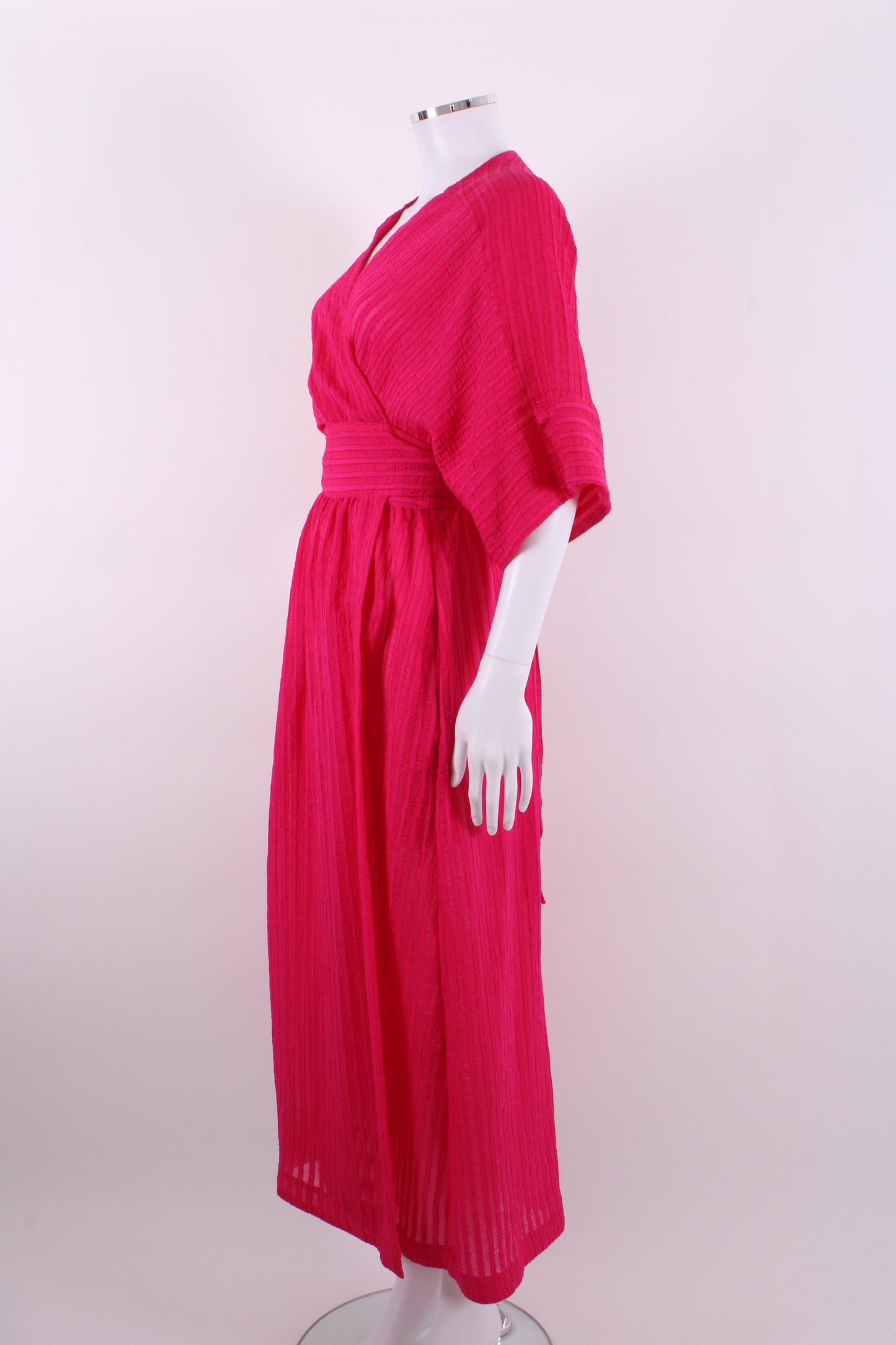 Three Graces London S/S Wrap Dress Pink 12 | O/S, Pink