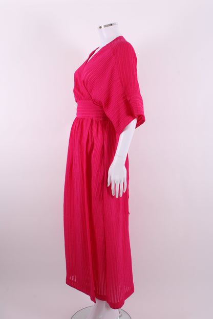 Three Graces London S/S Wrap Dress Pink 12 | O/S, Pink