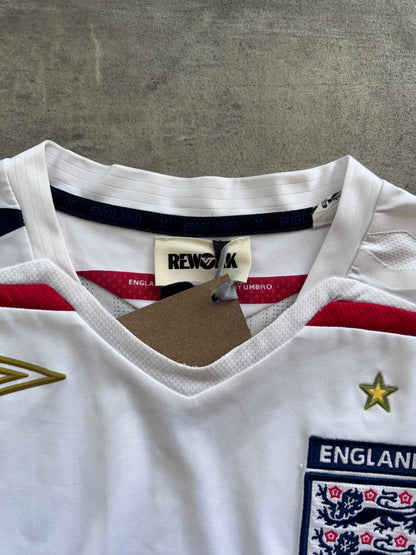 VT Rework : England Ruched Waist Football Shirt | Small, Multicoloured