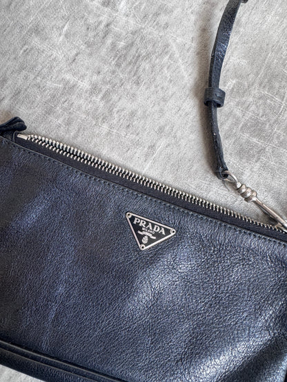 Prada Pochette Leather Clutch Bag