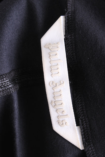 Palm Angels S/S Faux Leather Logo Dress Black/ Cream S | Small, Black