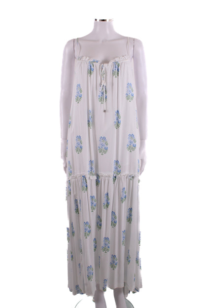 Heidi Klein Dress White/Blue M | Medium, Multicoloured