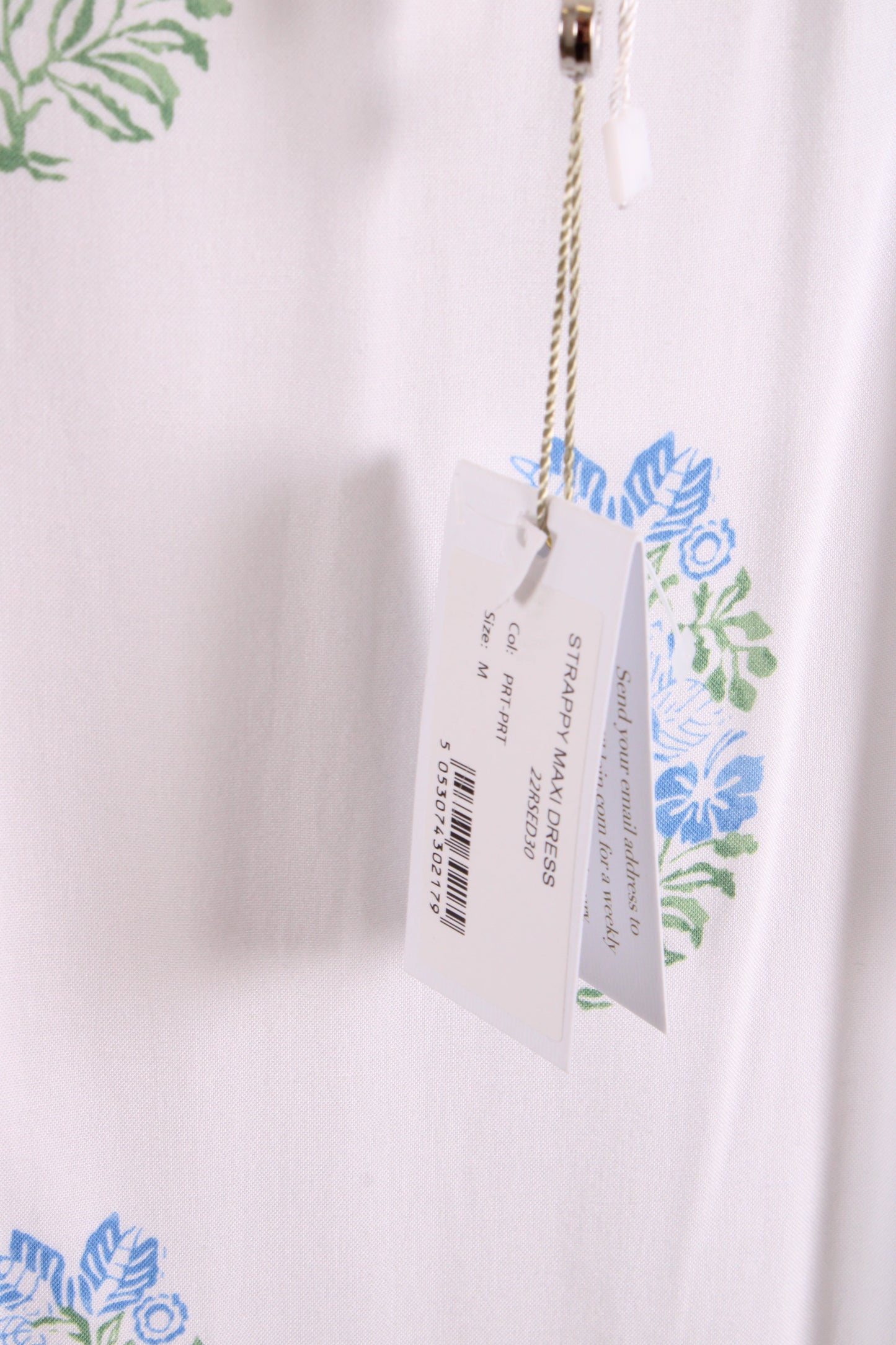 Heidi Klein Dress White/Blue M | Medium, Multicoloured