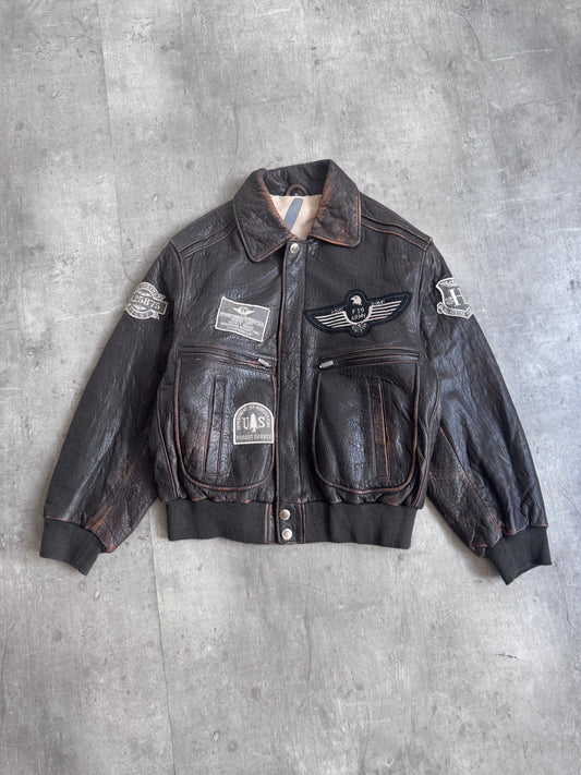 Vintage USA Army Leather Flight Jacket