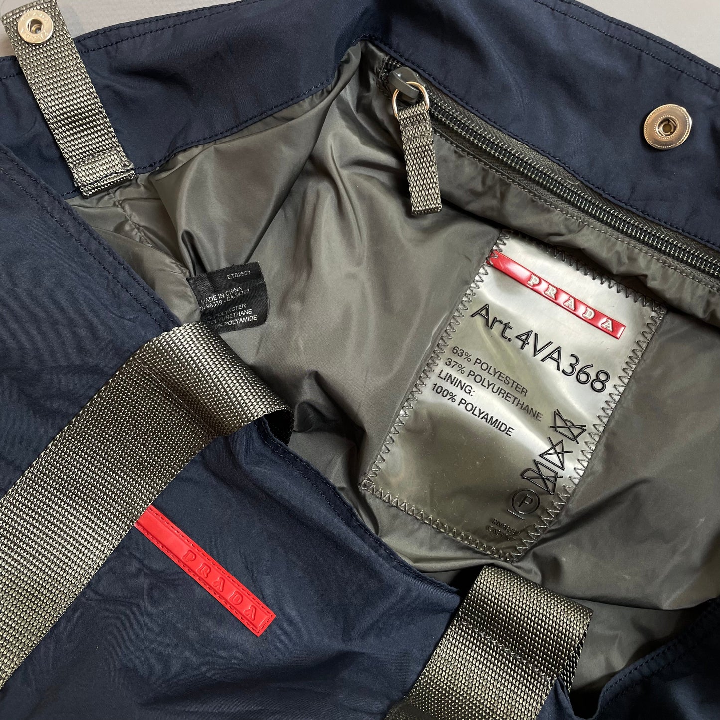 Prada Sport Blue 00s Handheld Sports Bag | O/S, Multicoloured