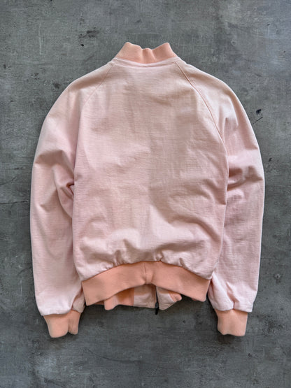 Calvin Klein Collection Peach Bomber Jacket | Medium, Multicoloured