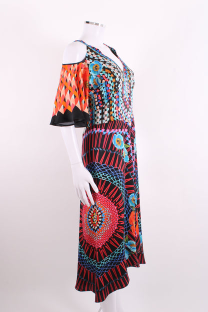 Temperley London Jewel Print Dress Black Print 12 | O/S, Black