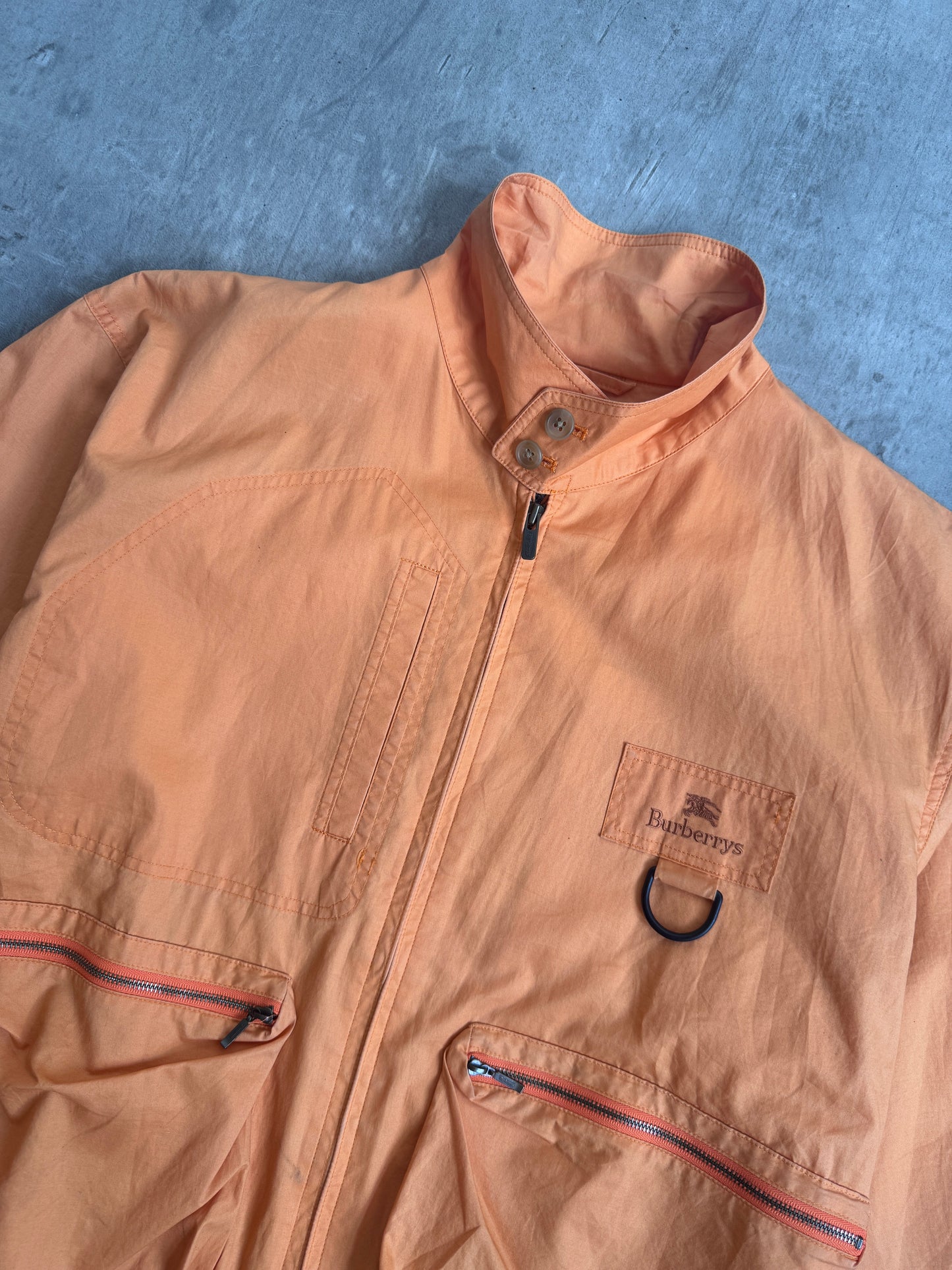 Burberry Lightweight Orange Bomber Jacket