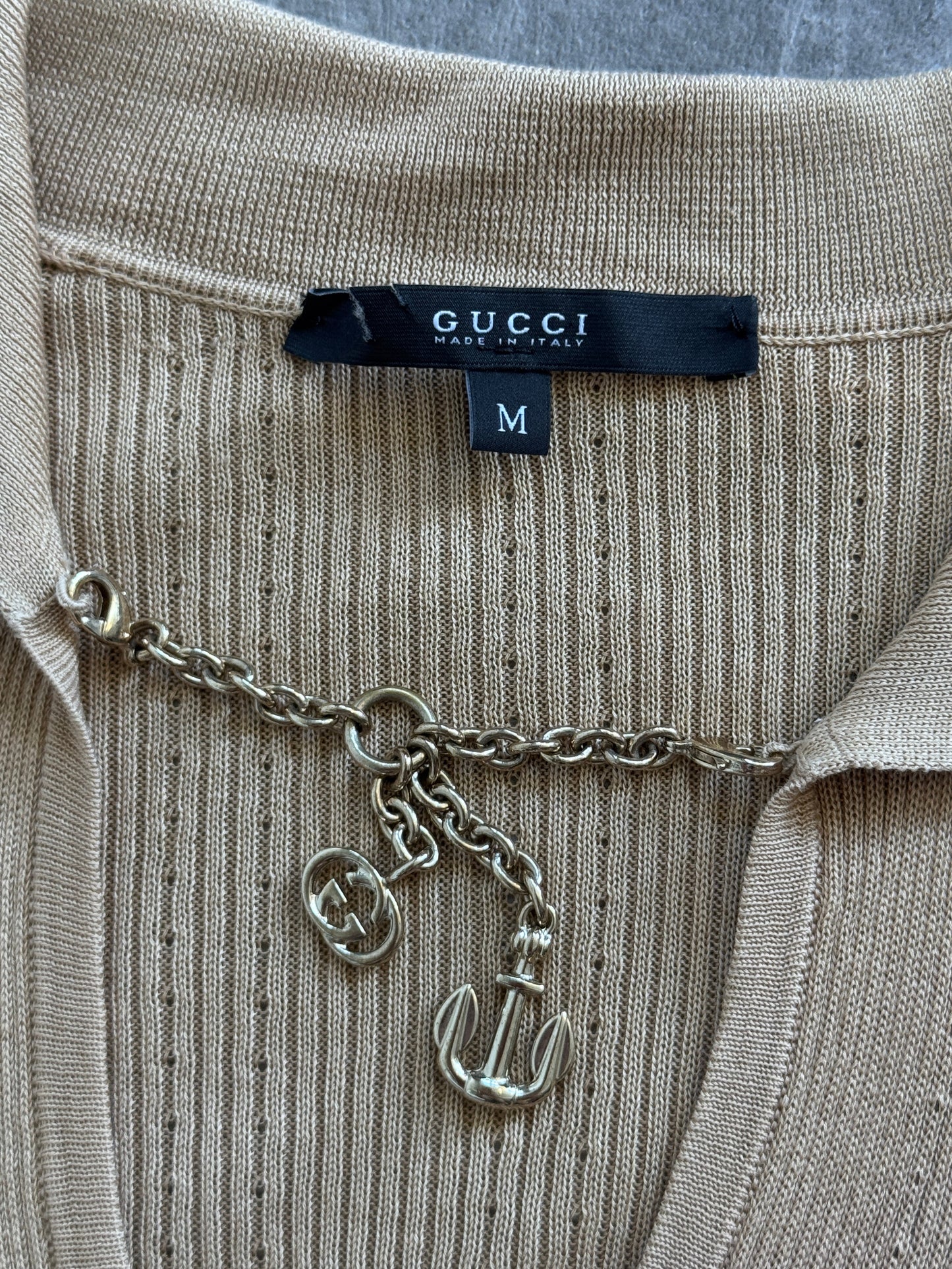 2008 Gucci Ribbed Knit Shirt | Medium, Multicoloured