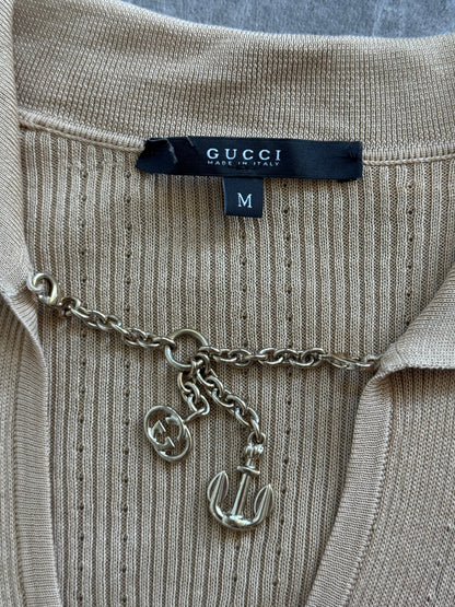 2008 Gucci Ribbed Knit Shirt | Medium, Multicoloured