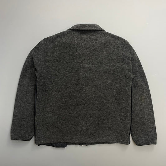Prada Sport Grey Wool-Blend Fleece Jacket | Large, Grey