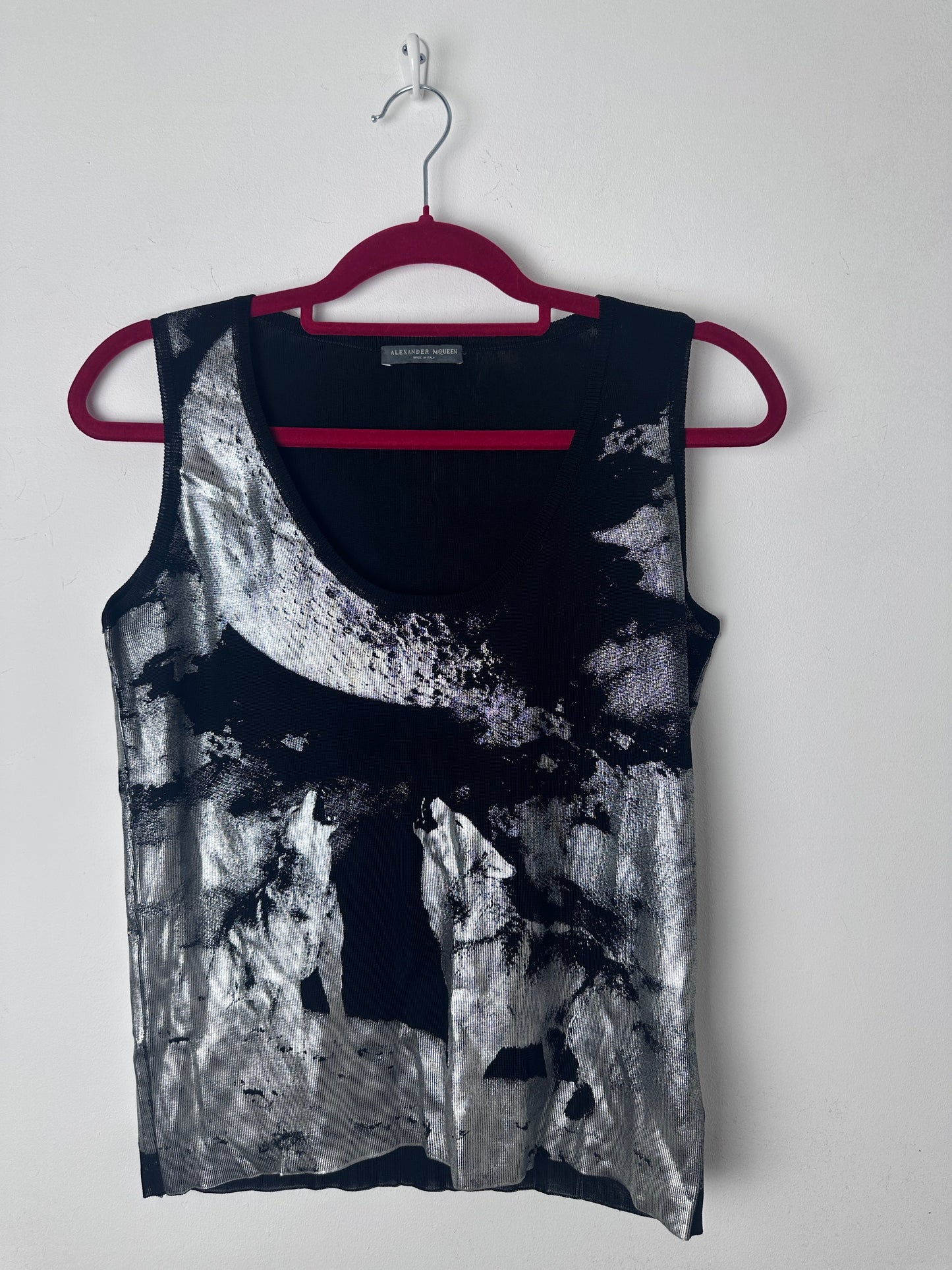 ALEXANDER MCQUEEN F/W 2007 METALLIC WOLF TOP | Medium, TBD