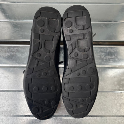 Prada Sport Black 2014 Leather Low Profile Trainers | LARGE, Black