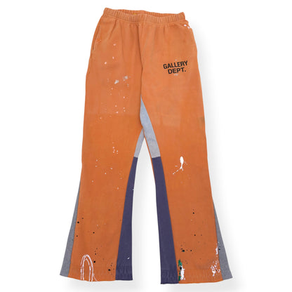 GALLERY DEPT. FLARE DISTRESSED SWEATPANTS ORANGE XL | XL, Orange