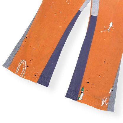 GALLERY DEPT. FLARE DISTRESSED SWEATPANTS ORANGE XL | XL, Orange