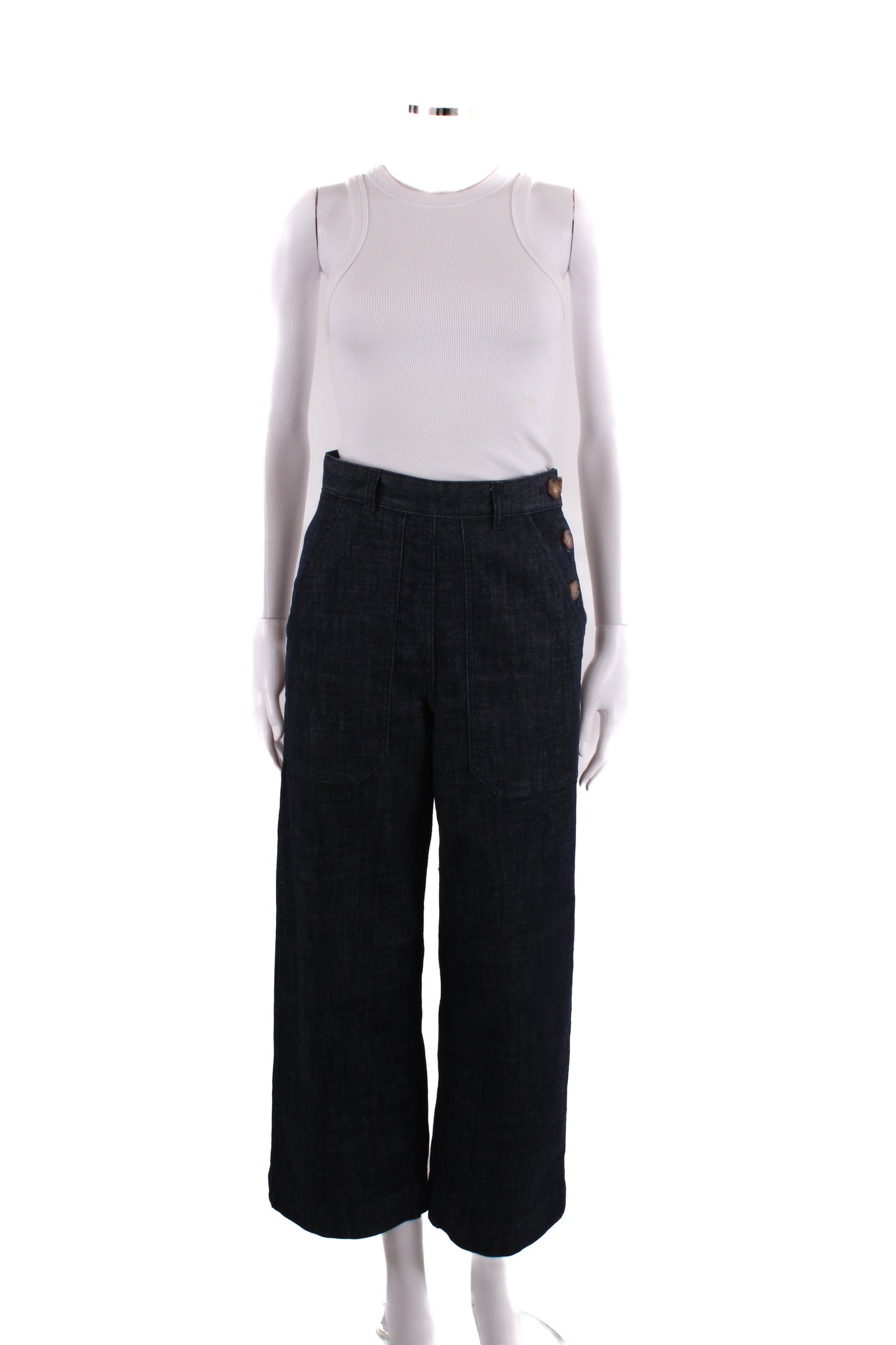 Toast Side Button Jeans Denim 4 | O/S, Red