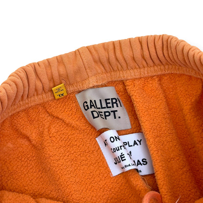 GALLERY DEPT. FLARE DISTRESSED SWEATPANTS ORANGE XL | XL, Orange