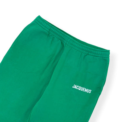 JACQUEMUS LOGO SWEATPANTS GREEN L | Large, Green