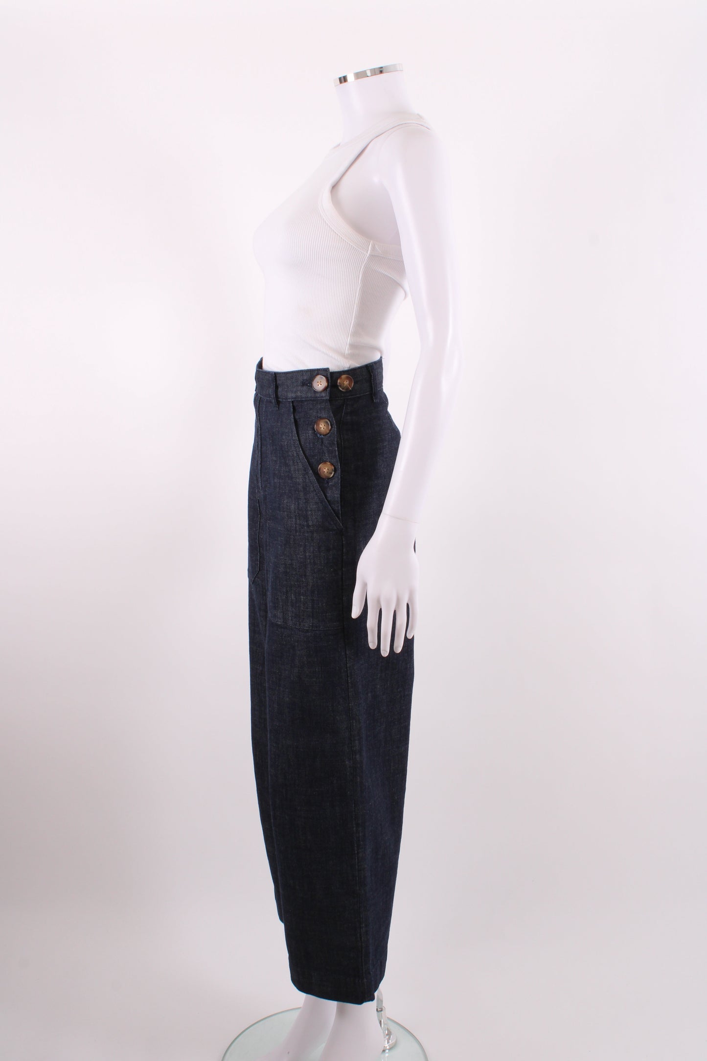 Toast Side Button Jeans Denim 4 | O/S, Red