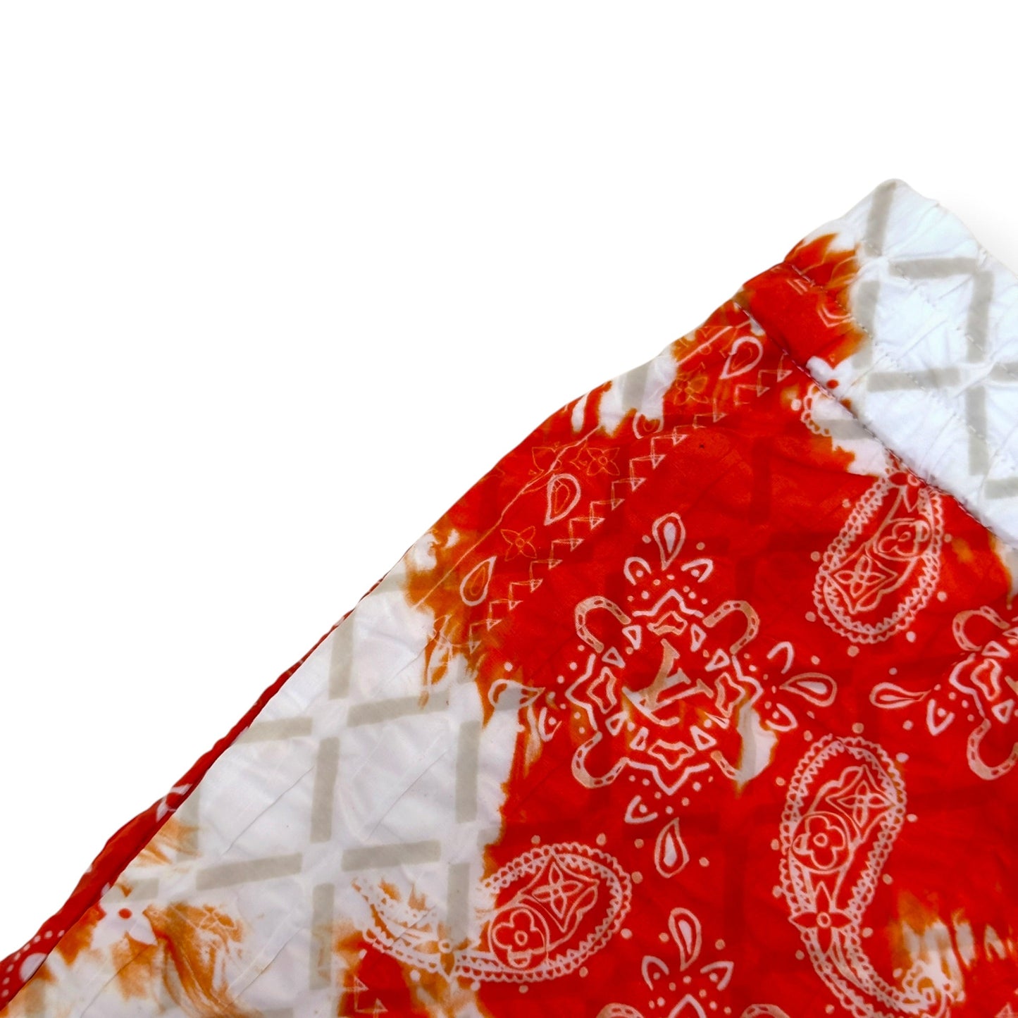 LOUIS VUITTON BANDANA MONOGRAM PRINT SHORTS RED / WHITE M | Medium, Red