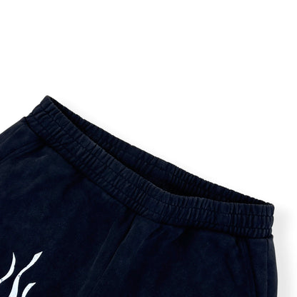GODMADE FLAME PRINT SHORTS CHARCOAL XL | XL, Charcoal