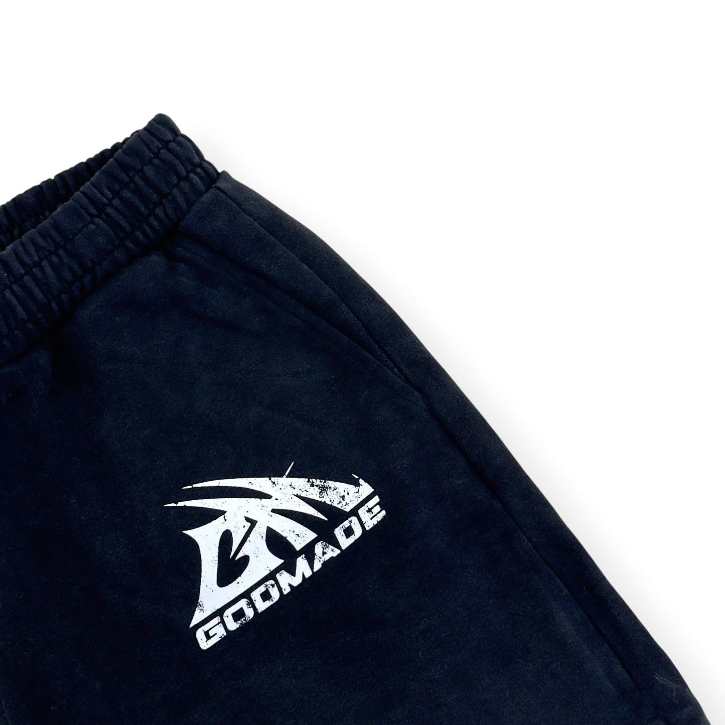 GODMADE FLAME PRINT SHORTS CHARCOAL XL | XL, Charcoal