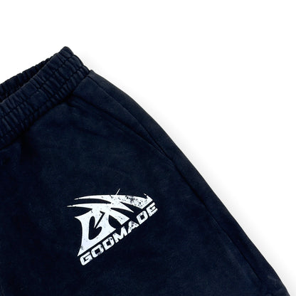 GODMADE FLAME PRINT SHORTS CHARCOAL XL | XL, Charcoal