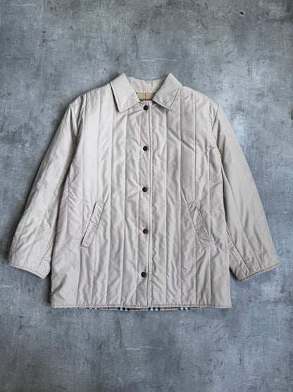 Burberry Beige Padded Parka Jacket