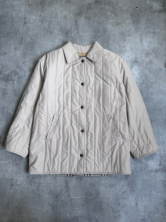 Burberry Beige Padded Parka Jacket