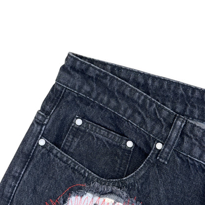 WHO DECIDES WAR PATCHWORK JEANS BLACK L | Large, Black