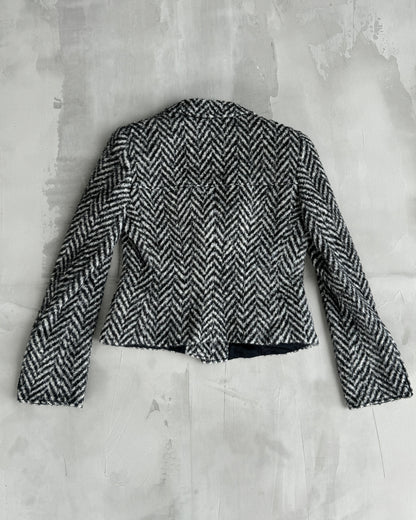 ARMANI CROPPED COLLARED JACKET - S