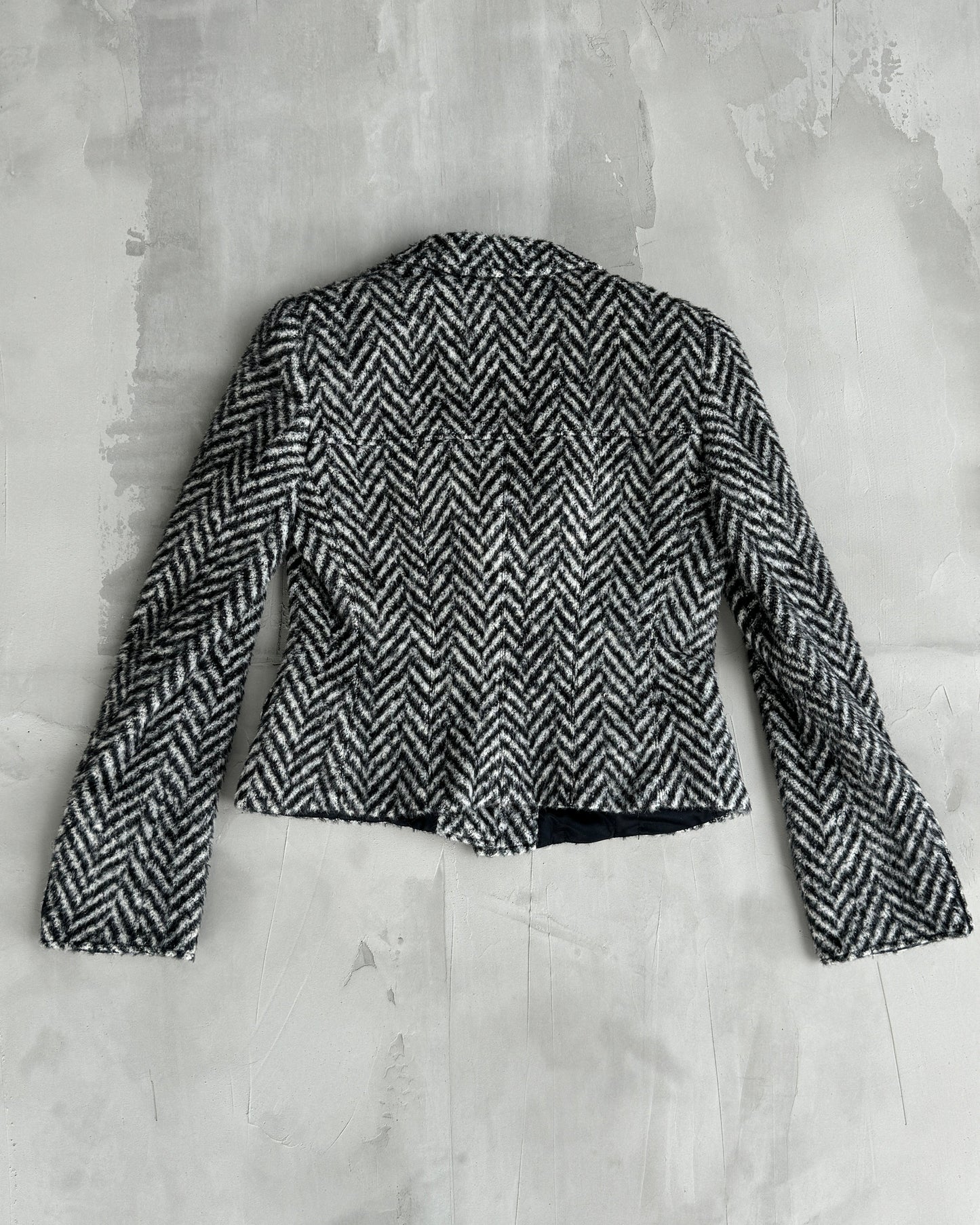 ARMANI CROPPED COLLARED JACKET - S
